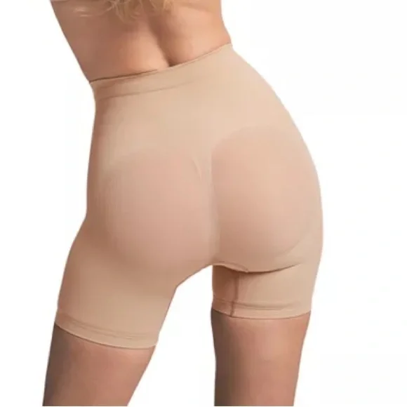 SKIMS High-Waisted Shapewear Shorts - Nude - Picture 3 of 5